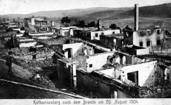 Brand der Langen Gasse 1904